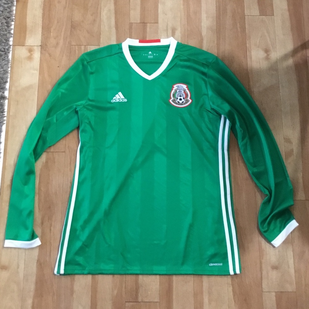 Adidas Climacool Mexico Soccer Shirt Long Sleeve L